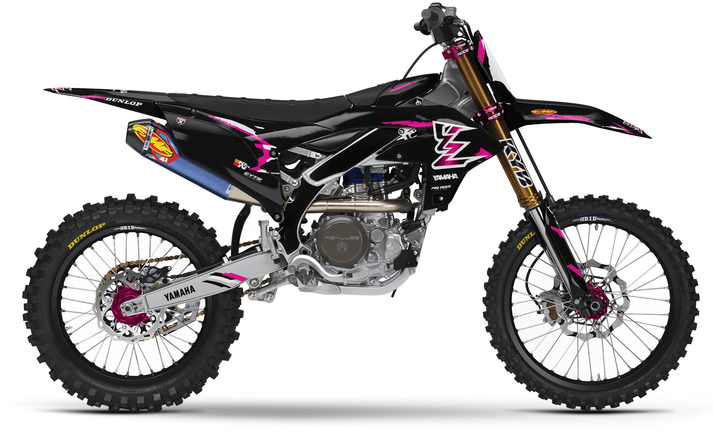 YAMAHA Full Graphics kit | Retro Black