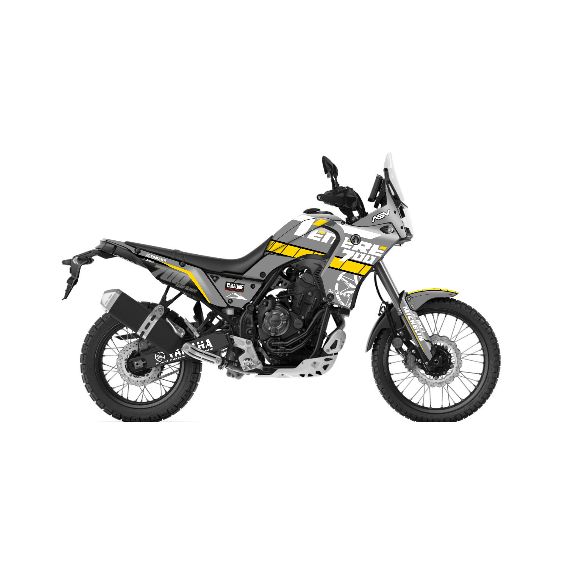 YAMAHA TENERE 700 Full Graphics Kit | Mitas Bitume