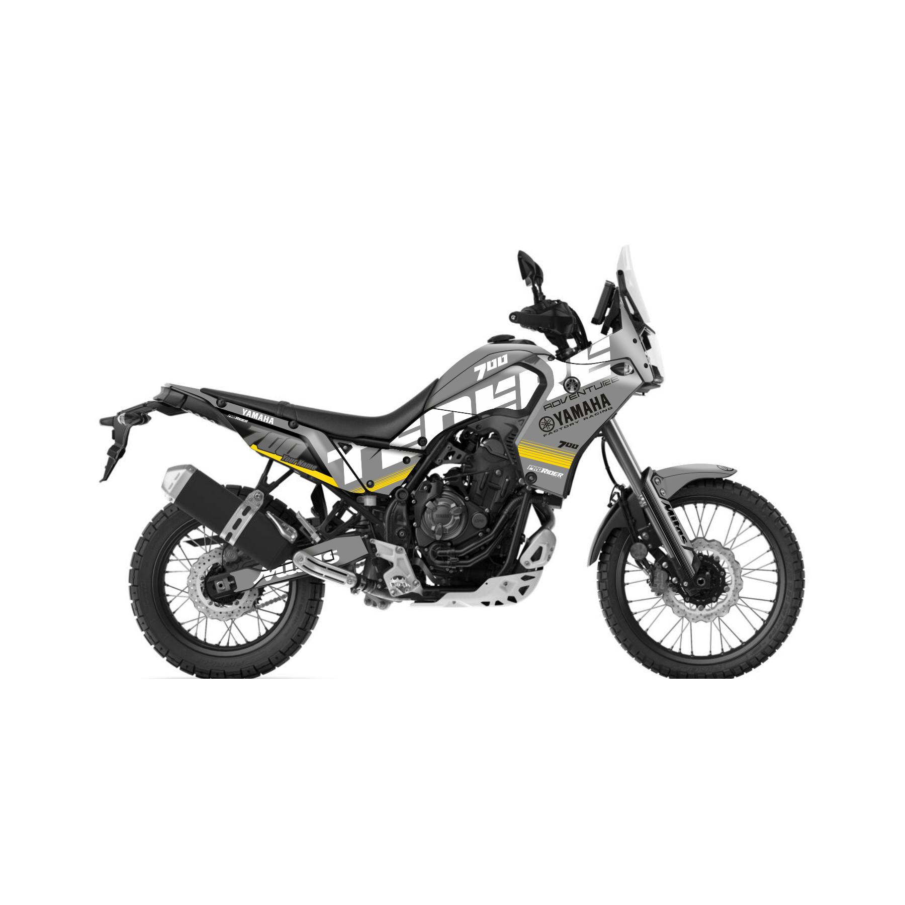YAMAHA TENERE 700 Full Graphics Kit | Mitas Asphalte