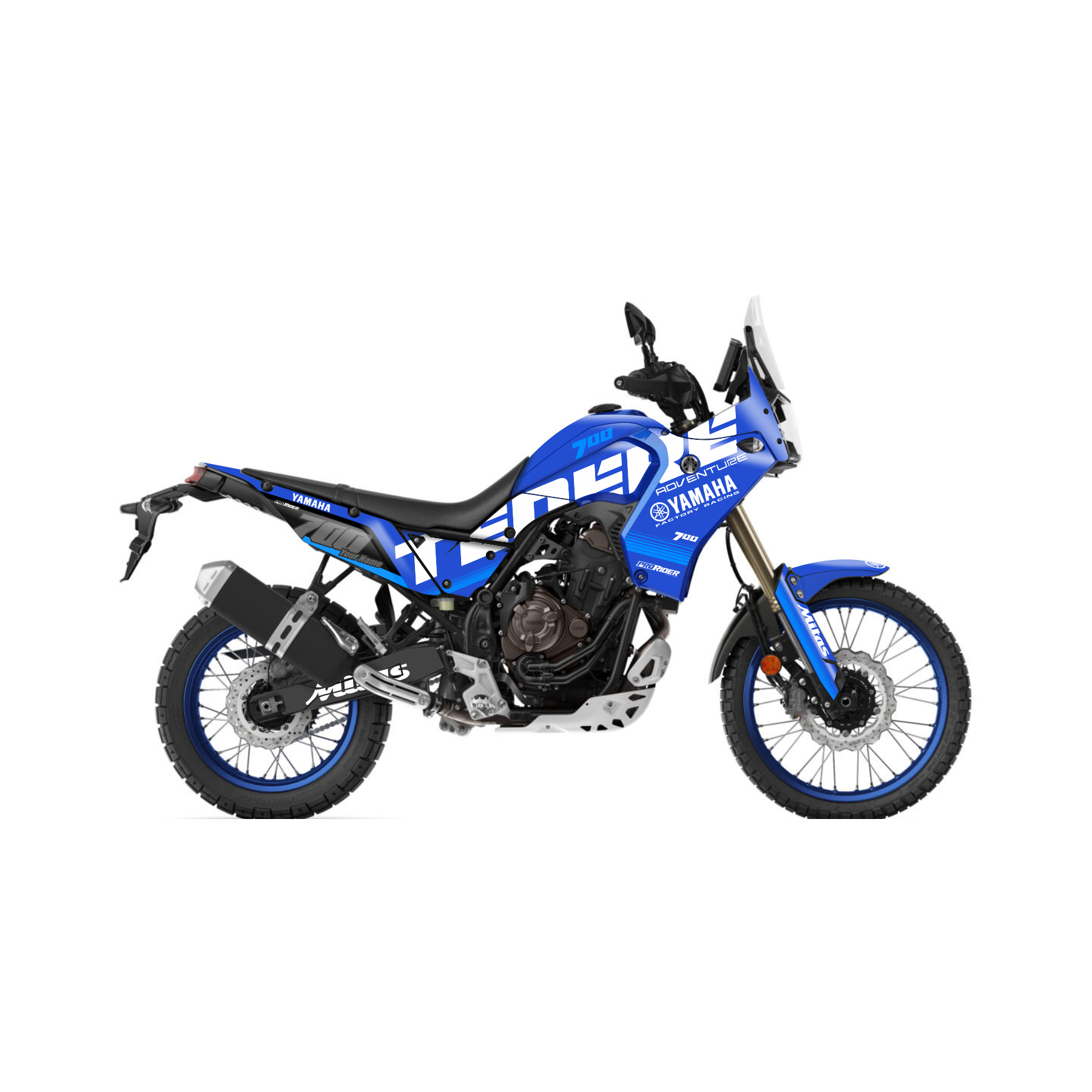 YAMAHA TENERE 700 Full Graphics Kit | Mitas Bitume
