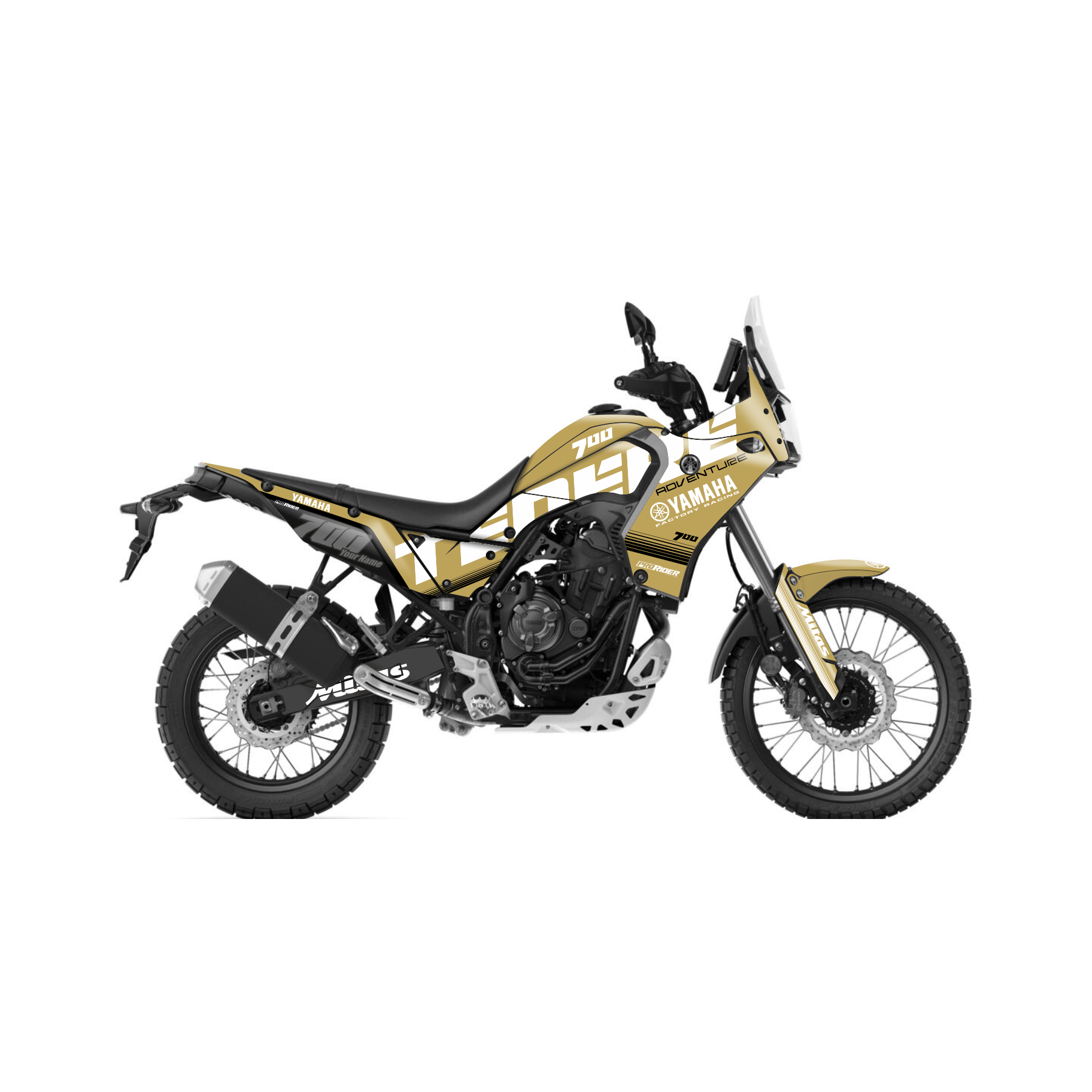 YAMAHA TENERE 700 Full Graphics Kit | Mitas Sand