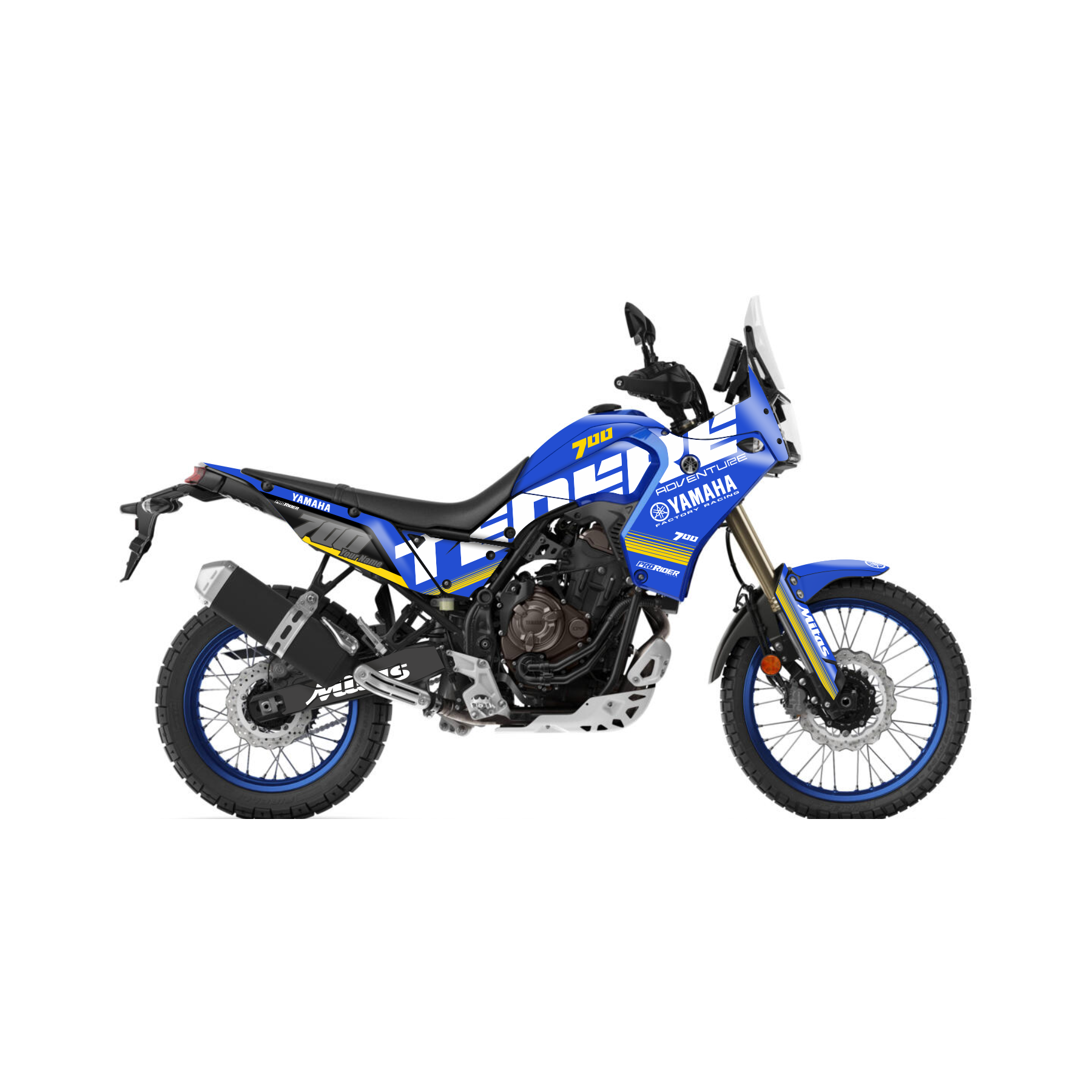 YAMAHA TENERE 700 Full Graphics Kit | Mitas Sea