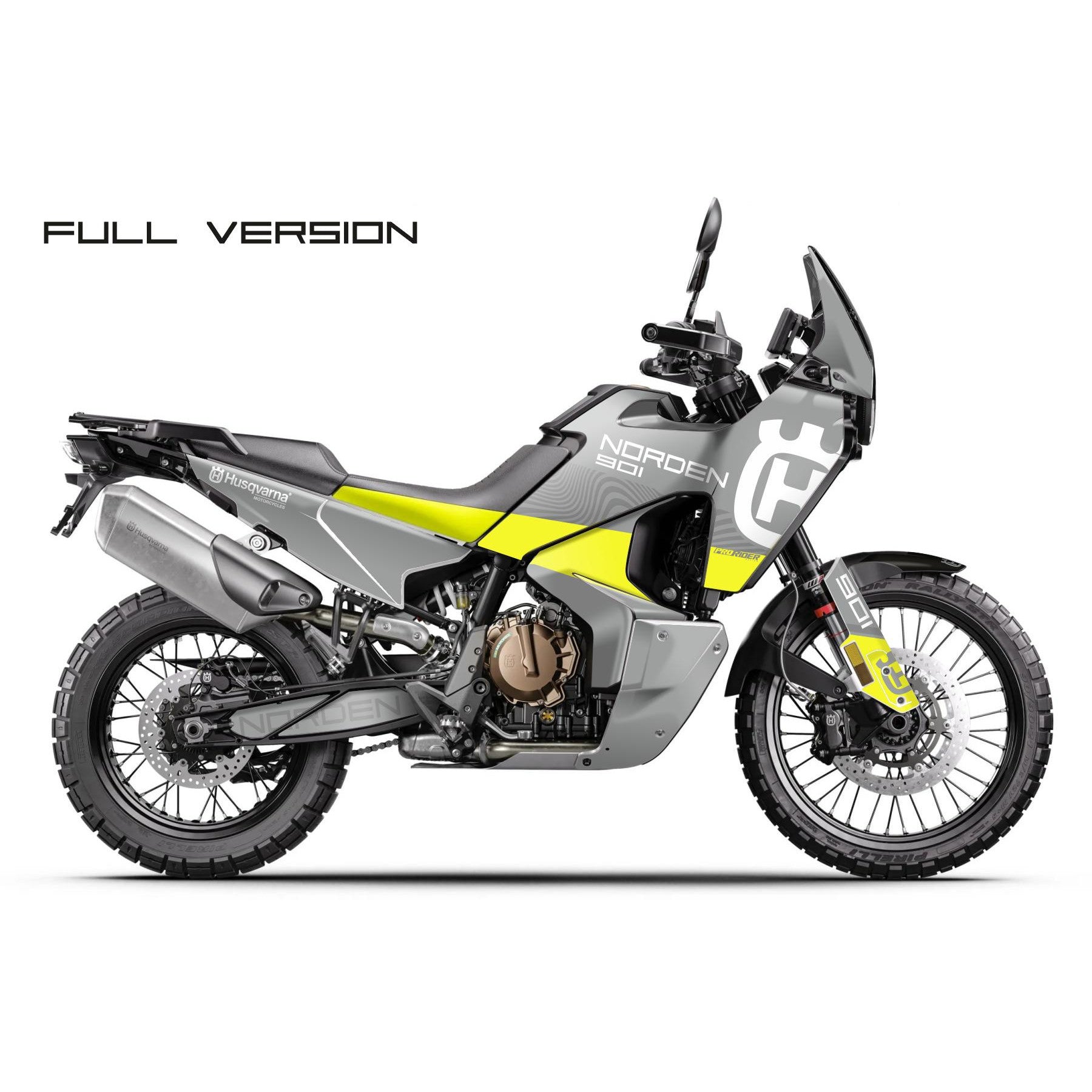 HUSQVARNA NORDEN 901 Full Graphics kit | Replica light grey