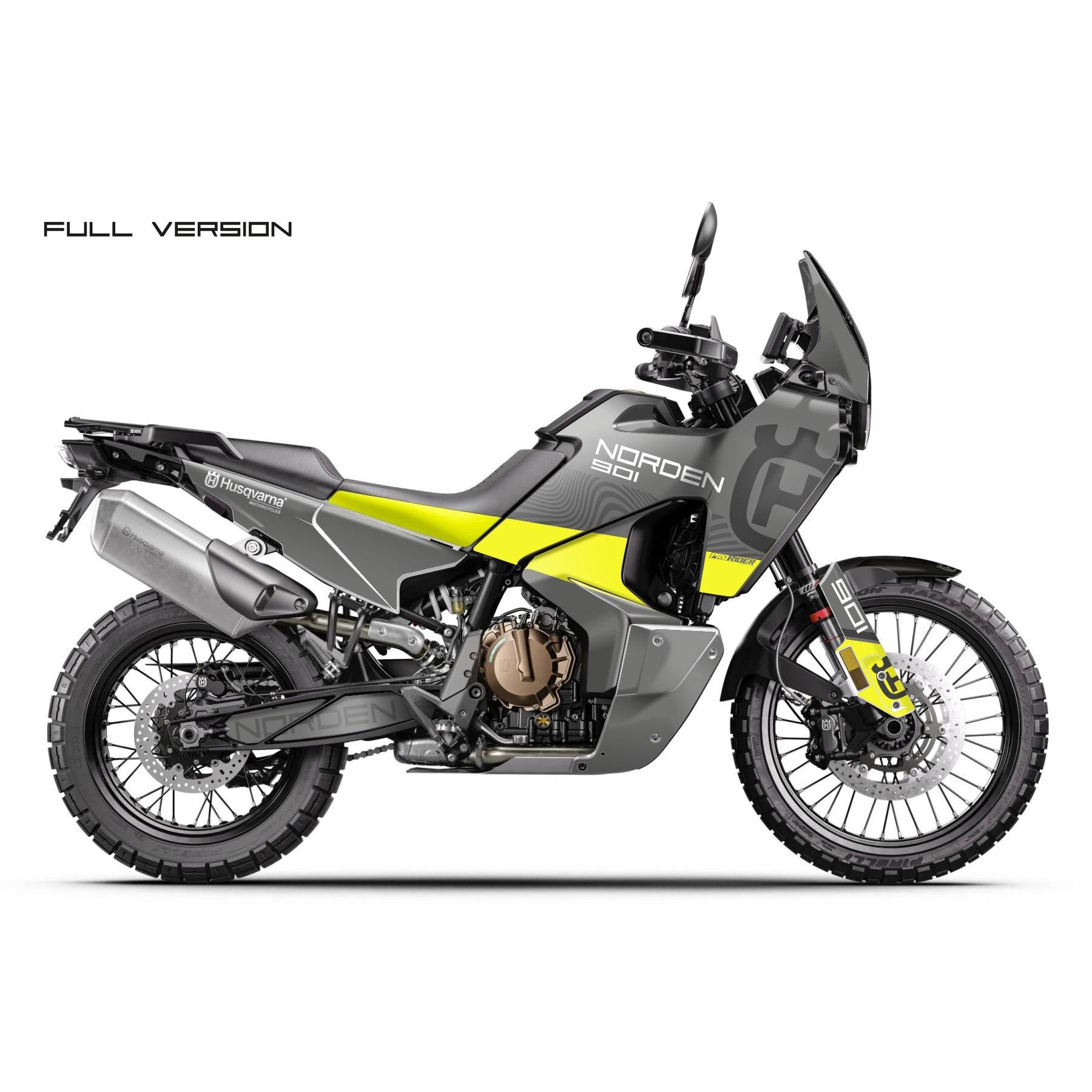Husqvarna Norden 901 Full Graphics | Replica medium gray