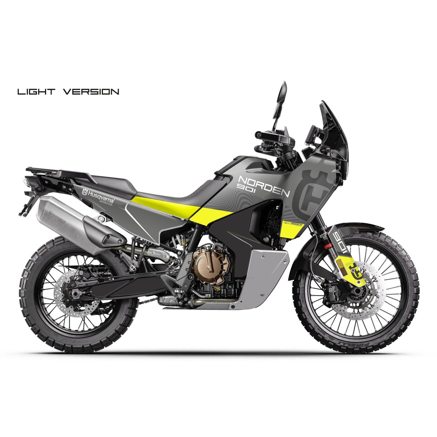 Husqvarna Norden 901 Full Graphics | Replica medium gray