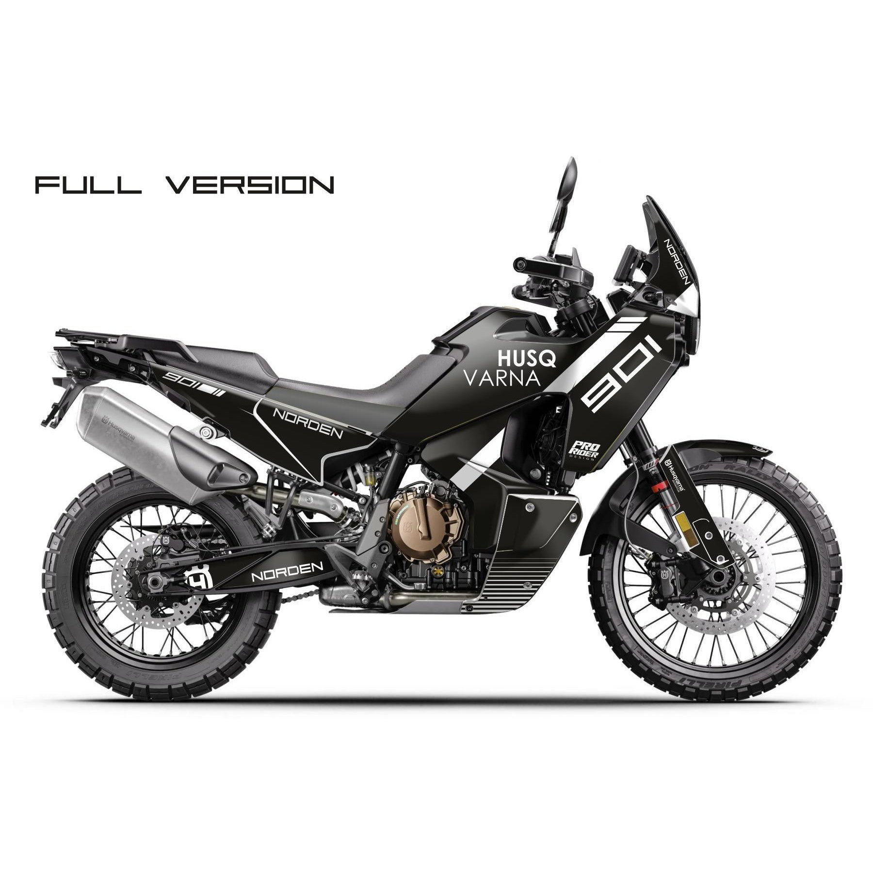 Husqvarna Norden 901 Full Graphics |  Upline black & white