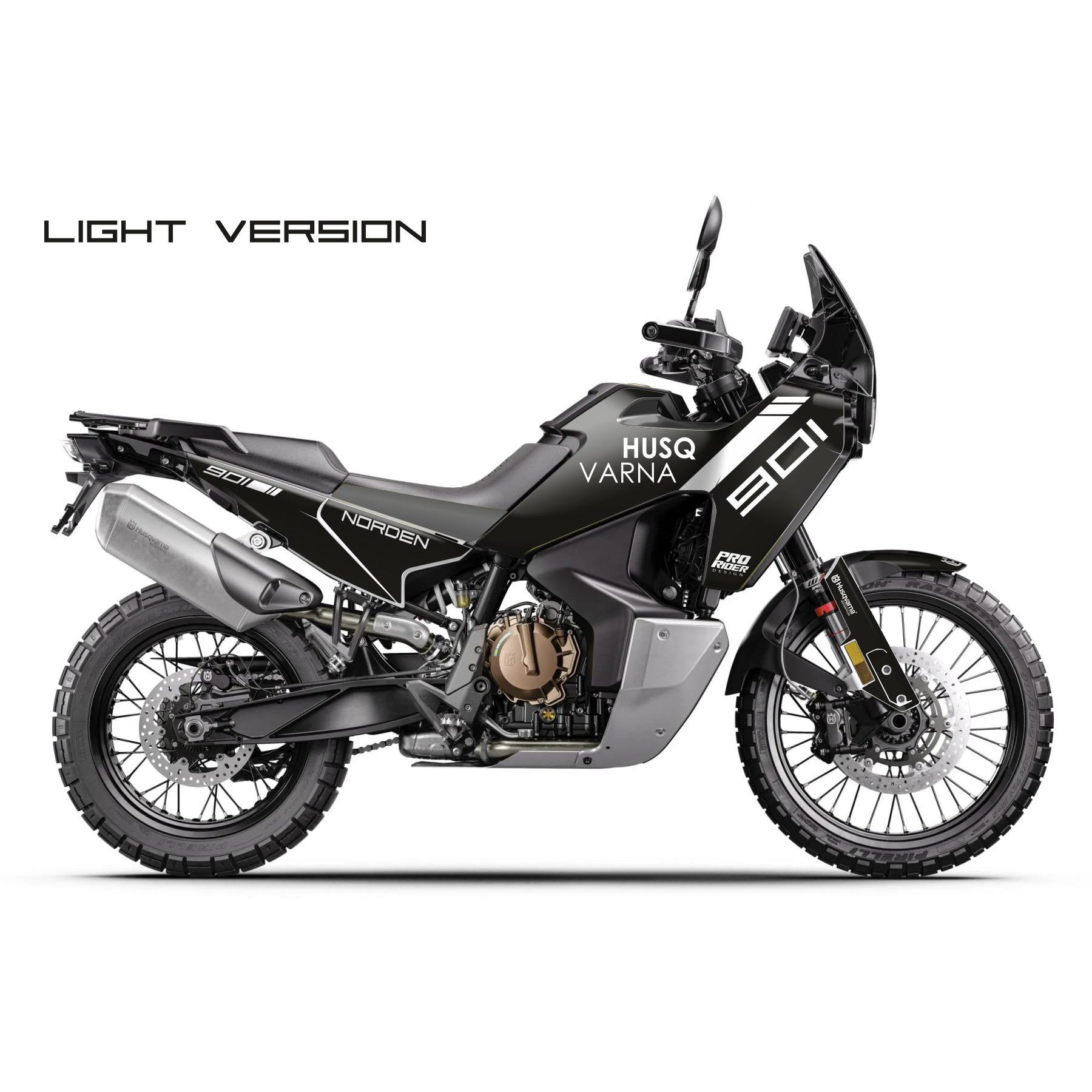 Husqvarna Norden 901 Full Graphics |  Upline black & white