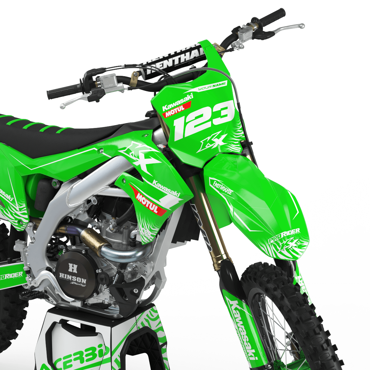 KAWASAKI Graphics Kit MOTUL green