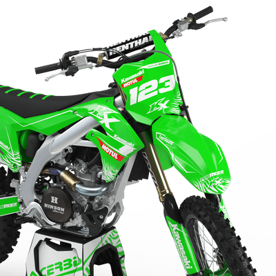 KAWASAKI Graphics Kit MOTUL green