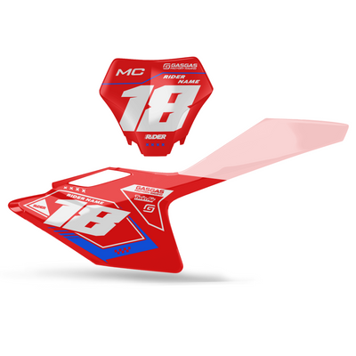 GASGAS Custom Number Plates | Zest Red Red