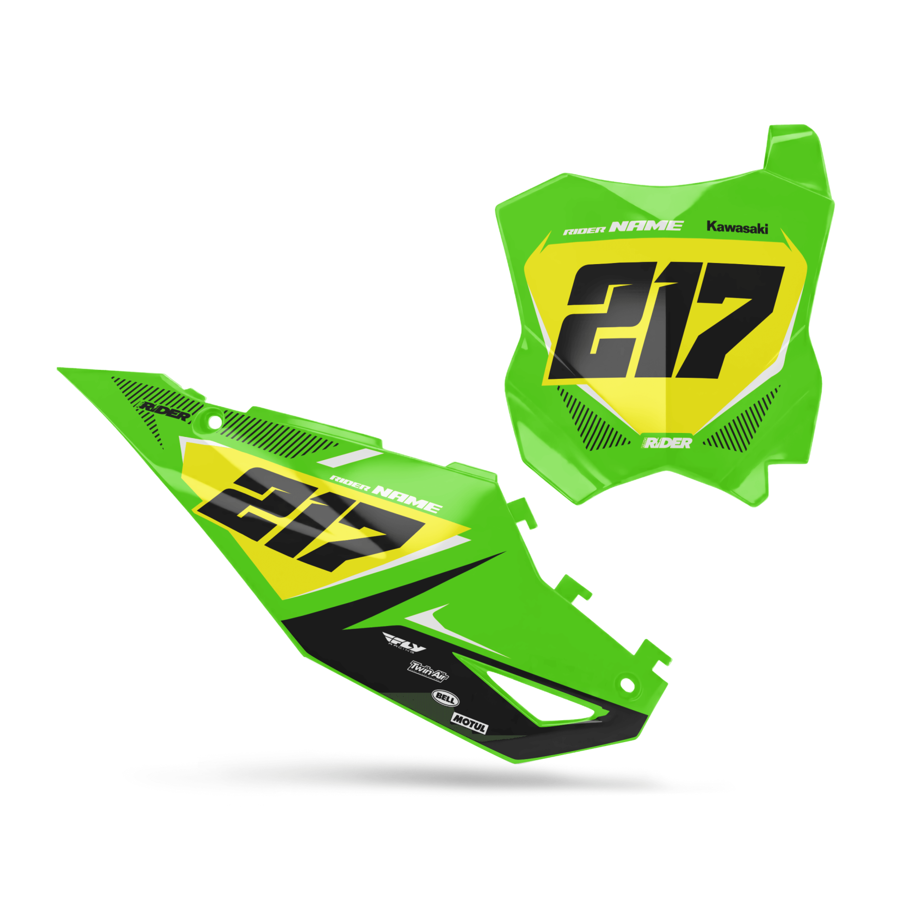 KAWASAKI Custom Number Plates | Green Factory