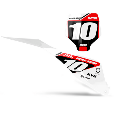 STARK FUTURE Custom Number Plates | OZONE White Black