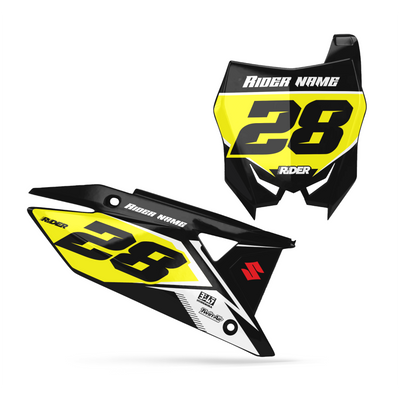 SUZUKI Custom Number Plates | Rubis Black Yellow