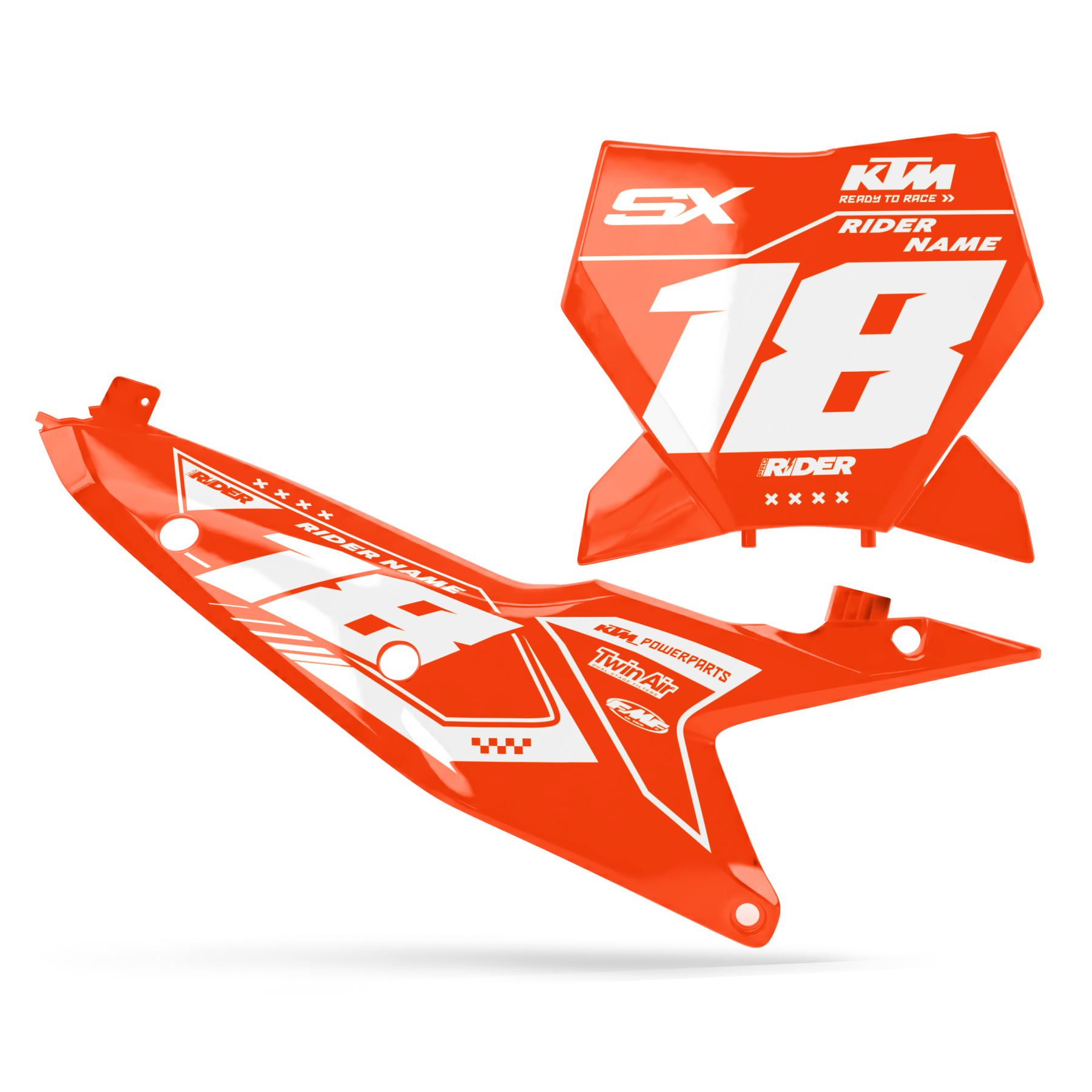 KTM Custom Number Plates | SX SXF EXC VECTOR