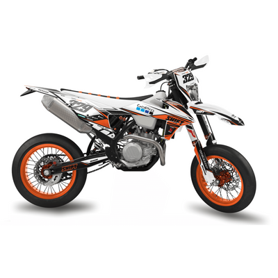 KTM SUPERMOTO Full Graphics Kit | Alien Orange Mode