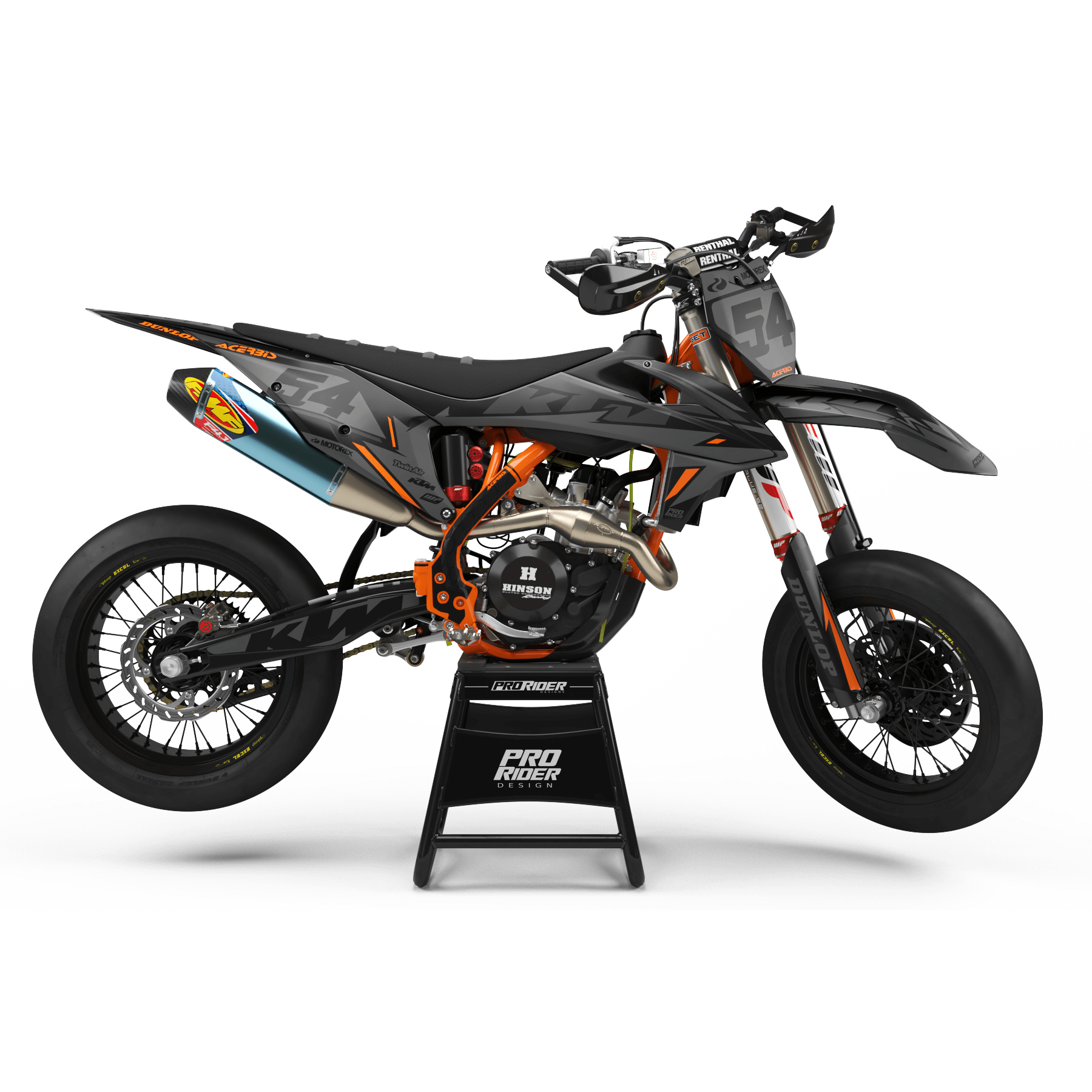 KTM SUPERMOTO Full Graphics Kit | Matte Finish