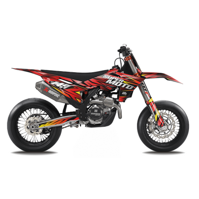 KTM SUPERMOTO Full Graphics Kit | Red Lighting