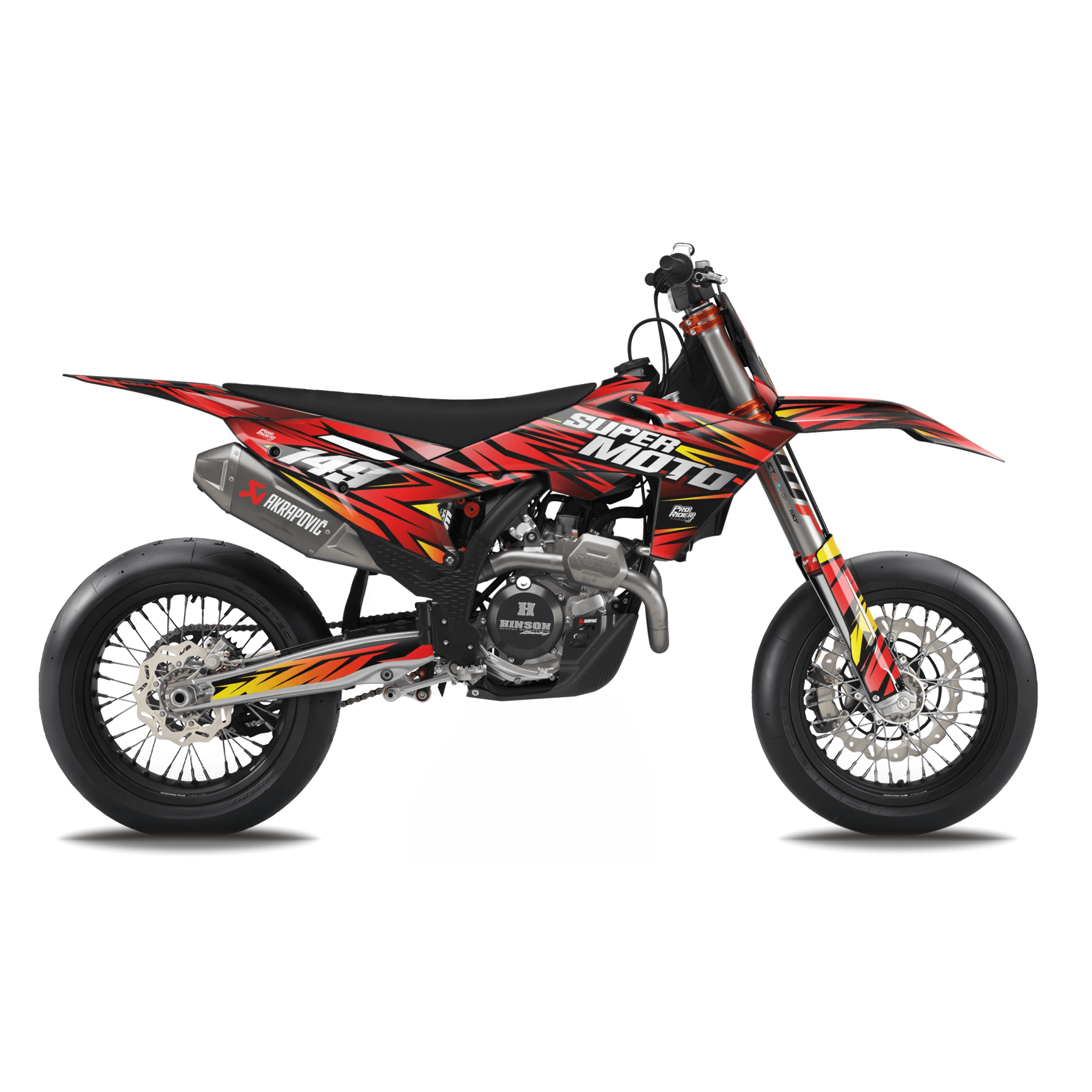 KTM SUPERMOTO Full Graphics Kit | Red Lighting