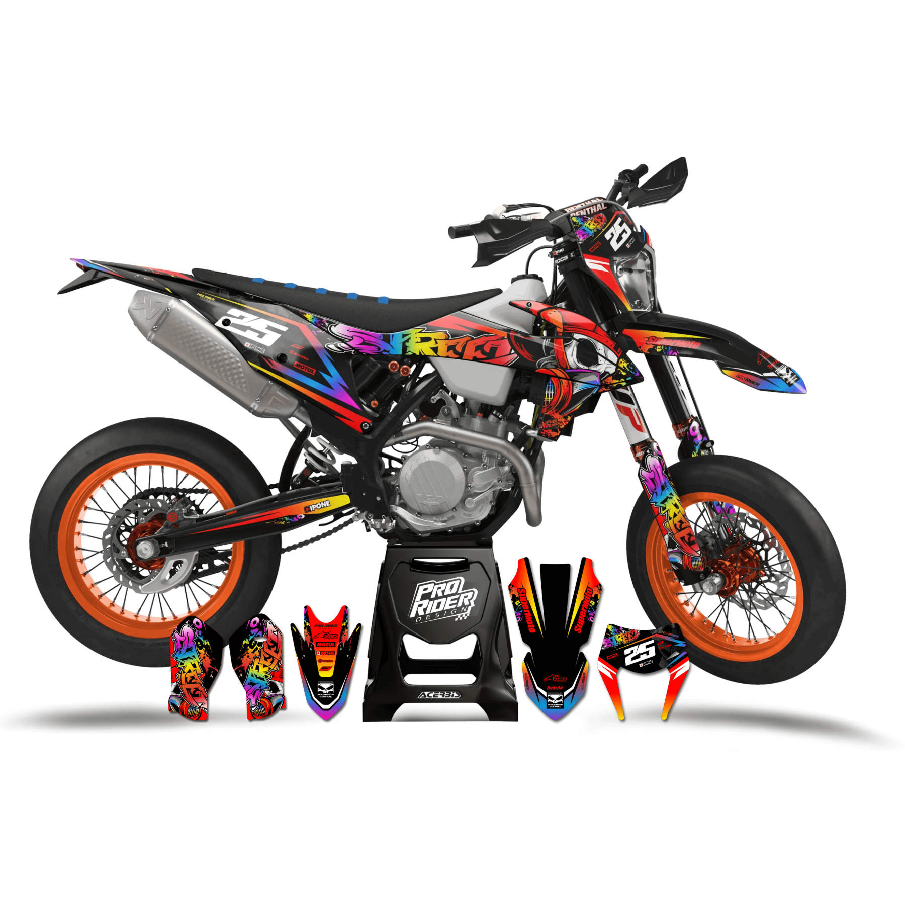KTM SUPERMOTO Full Graphics Kit | Supermoto Street
