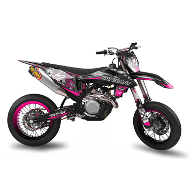 KTM SUPERMOTO Full Graphics Kit | Time To Ride Pinky