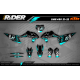 KTM SUPERMOTO Full Graphics Kit | Time To Ride Teal Mode